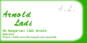 arnold ladi business card